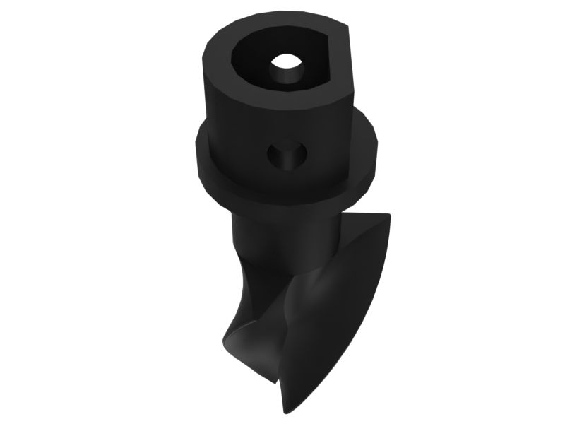 Зуб шнекового бура, длина 196,9 мм