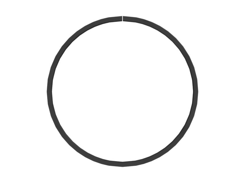 Промежуточное поршневое кольцо внутреннего диаметра 127,76 мм