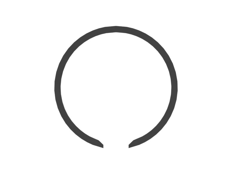 Внешнее стопорное кольцо 55,56 мм с внутренним диаметром