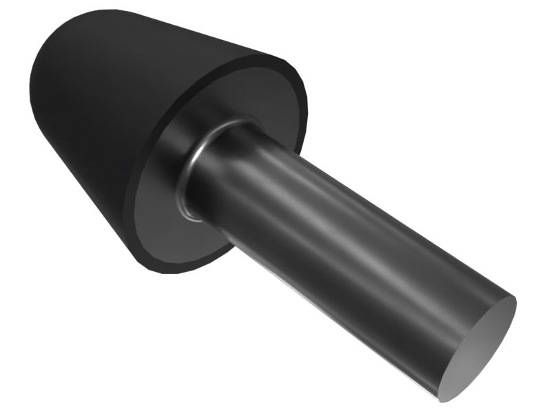 Бампер с максимальным диаметром основания 28 мм