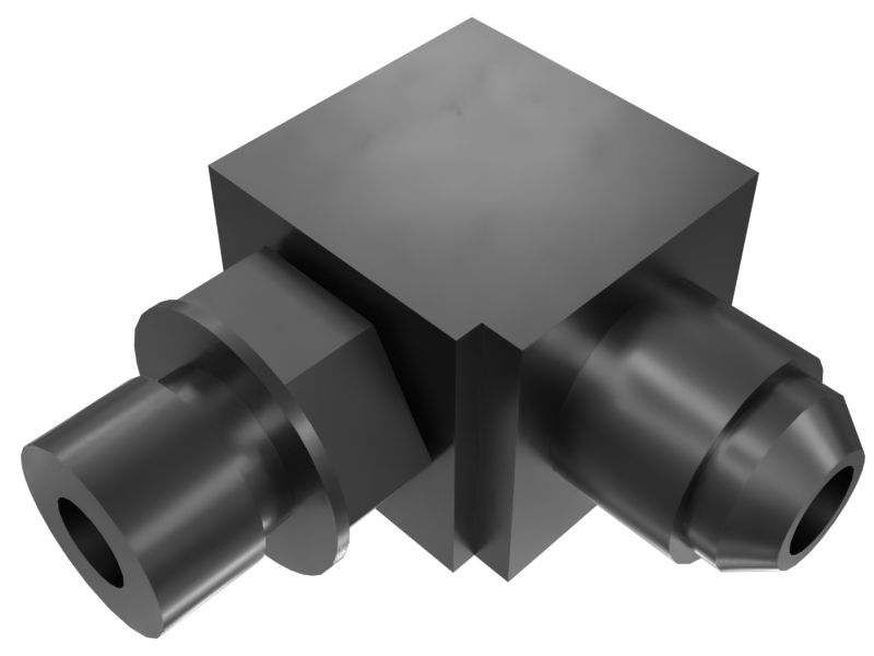 Переходной коленчатый патрубок с углом 90 градусов, длина 30,30 мм