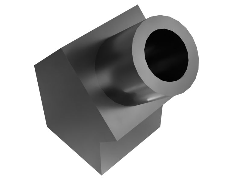 1L-2279: Коленчатый переходник с NPTF на отверстие с углом 45 градусов