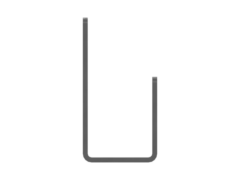 155-5027: 6mm Thick Angle Broom Frame Mounting Bracket | CATCorp