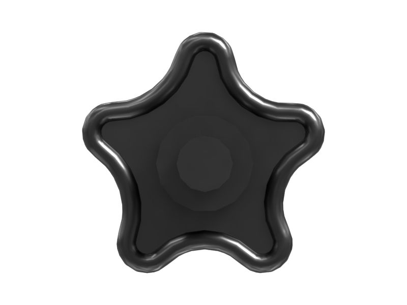 5-Звездочная черная зажимная ручка