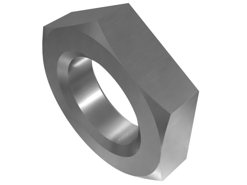 Шестигранная гайка с прорезями для резьбы 3/4''