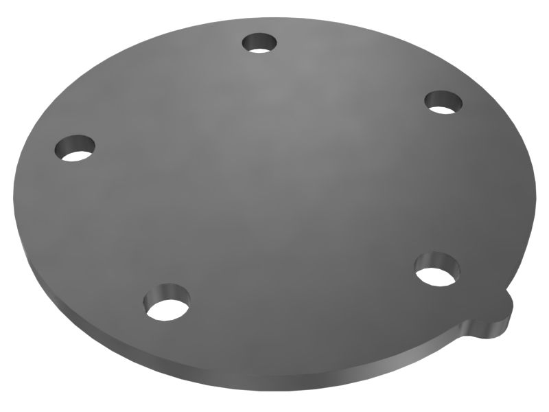 586-0205: Fuel Tank Cleanout Plate