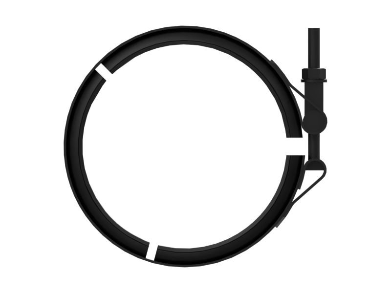 Минимальный быстроразъемный V-образный зажим 123,20 мм