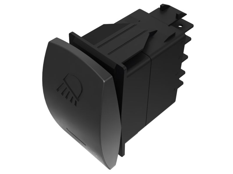 Двухполюсный кулисный переключатель освещения