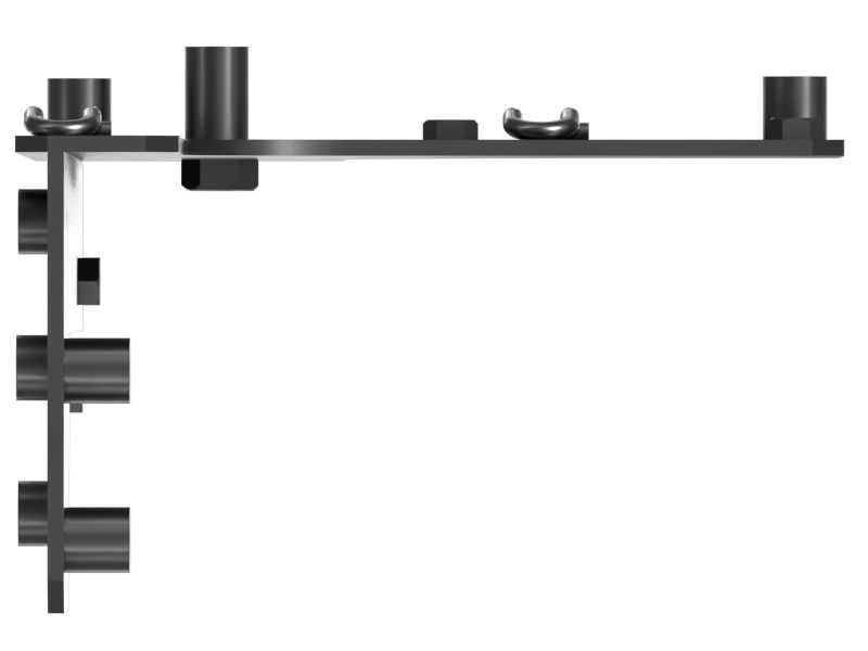 10mm Thickness Fuel Lines Mounting Plate