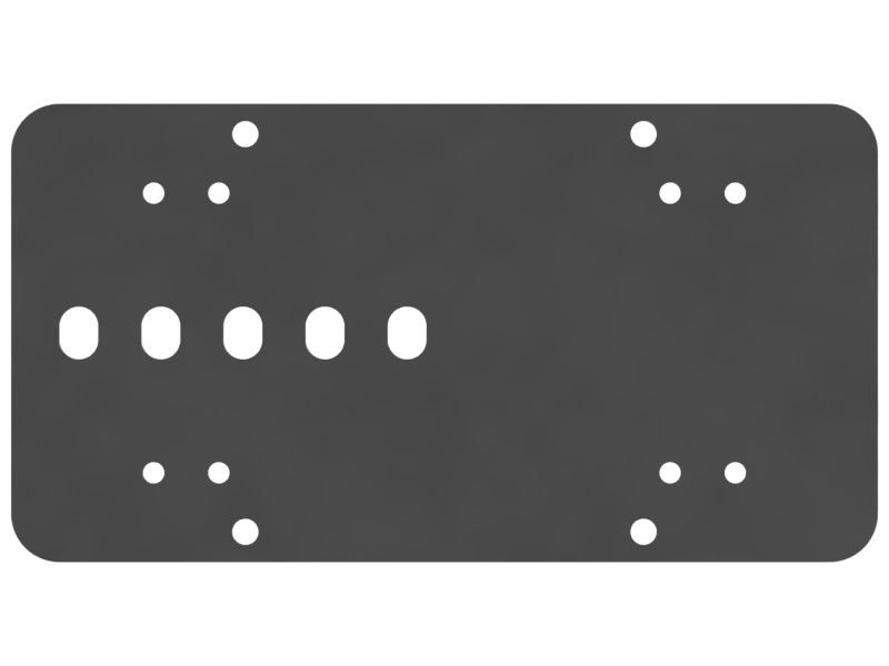 618-8972: 6mm Thickness Control Module Mounting Plate 6188972 купить