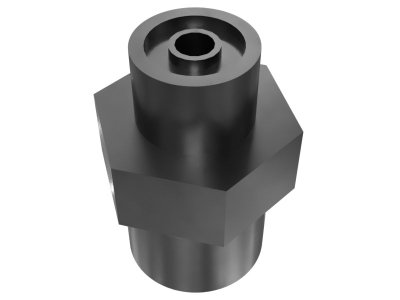 Прямой соединительный переходник, длина 33,50 мм