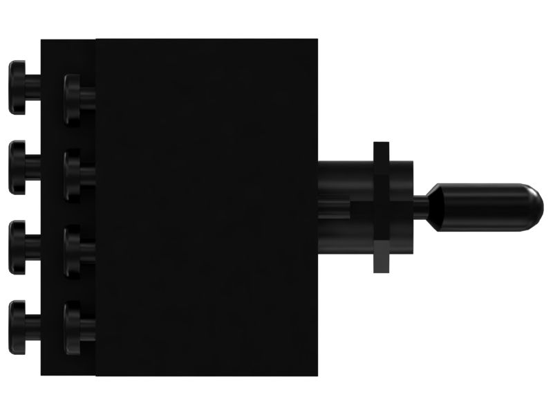 4-полюсный, двухпозиционный тумблер на 28 Вольт