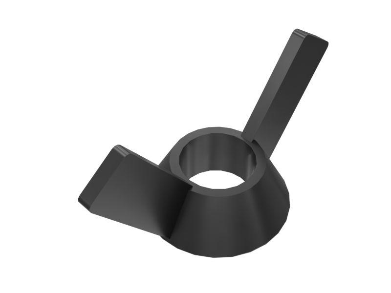 1F-1739: Резьбовая барашковая гайка 1/4-20