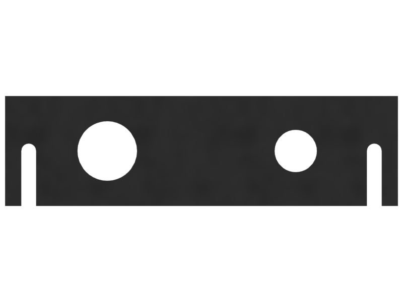 Опорная пластина трубопроводов системы кондиционирования воздуха, толщина 3 мм