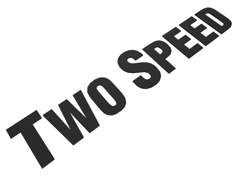 Наклейка для идентификации двух скоростей