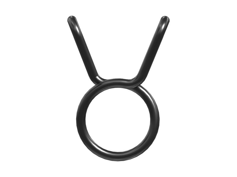 Трубный хомут с пружинным зажимом, внутренний диаметр 11 мм