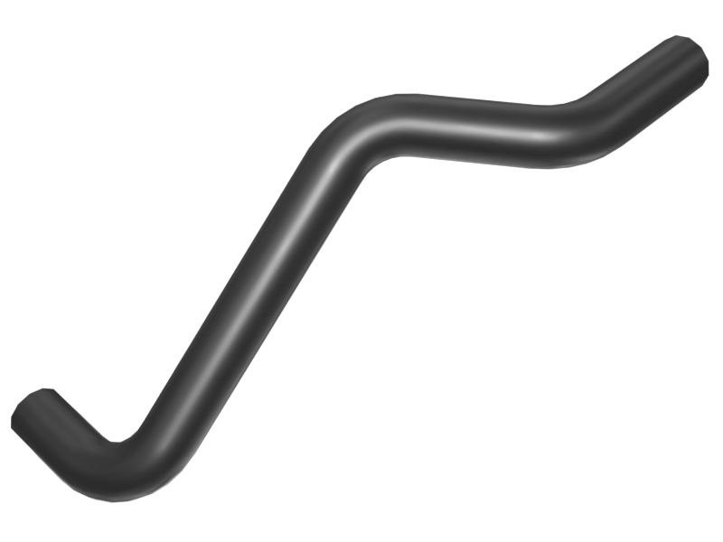 Армированный проволокой шланг для охлаждающей жидкости с несколькими изгибами, 49 мм