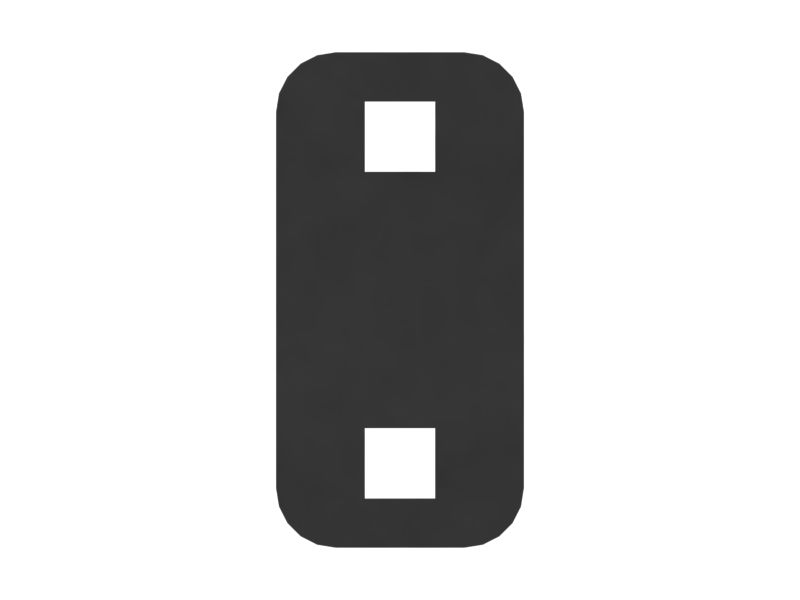 Ступенчатая опорная пластина толщиной 6 мм