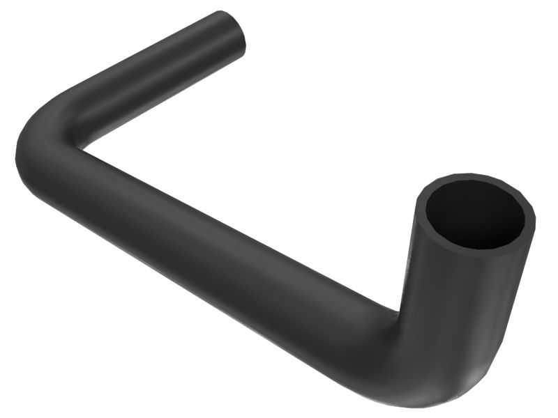 Шланг радиатора с одинарным изгибом, ВД 62,50 мм