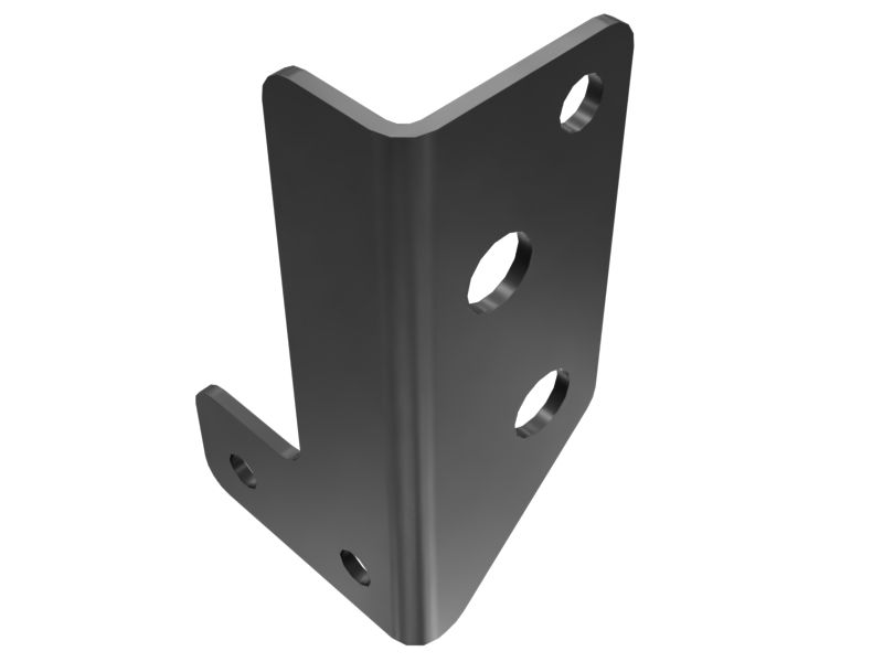 Кронштейн для прокладки гидролиний 4,5 мм с углом 90°