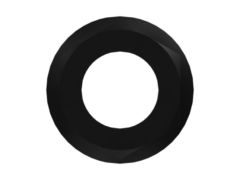 Шестигранная фланцевая гайка M10 x 1 мм