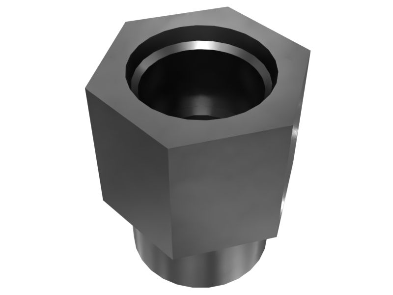 Прямой переходник с уплотнительным кольцом с резьбой 1-1/16-12 дюйма