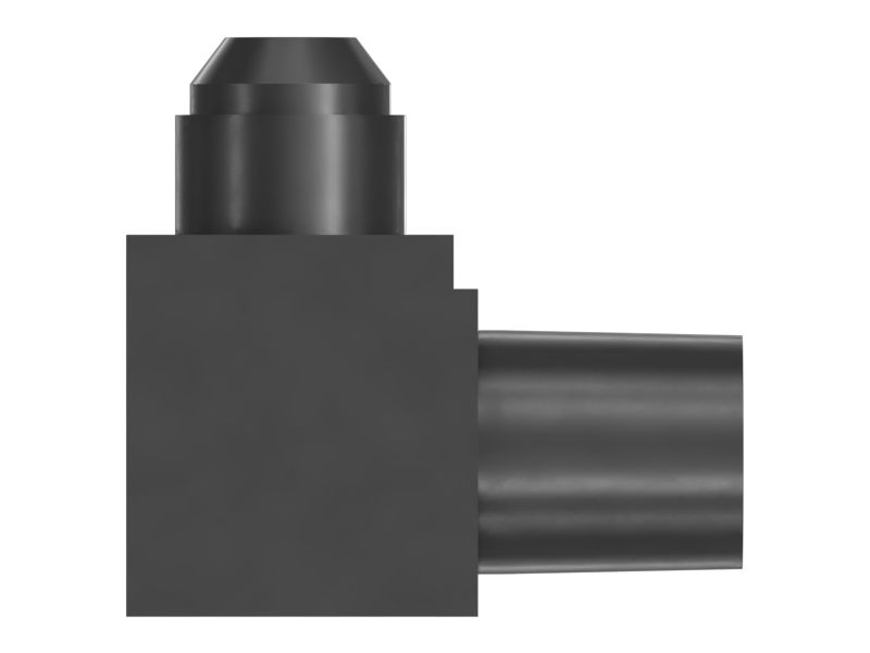 Переходной коленчатый патрубок жидкостной системы с углом 90°