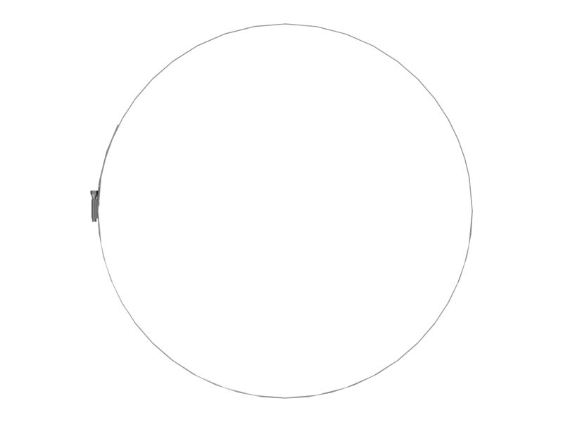 Стандартный шланговый хомут, внутренний диаметр 432,00 мм