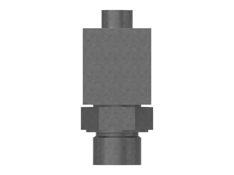 Тройниковый переходник жидкостной системы с шестигранной гайкой 34,93 мм