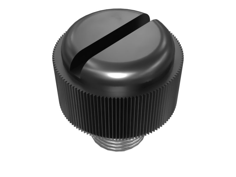 9U-6272: 6.35mm Nominal Length Thumb Nylon Screw