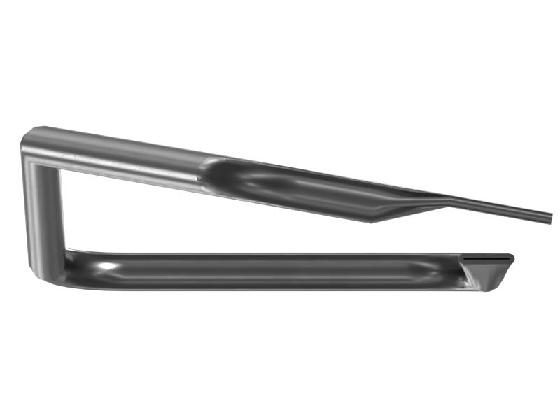 Стальная поручневая скоба с несколькими изгибами