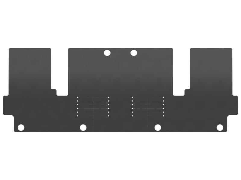 3mm Thickness Hydraulic Lines Front Guard Baffle