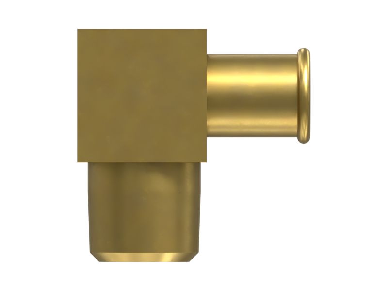 Переходной коленчатый патрубок, 90 градусов, длина 31,75 мм