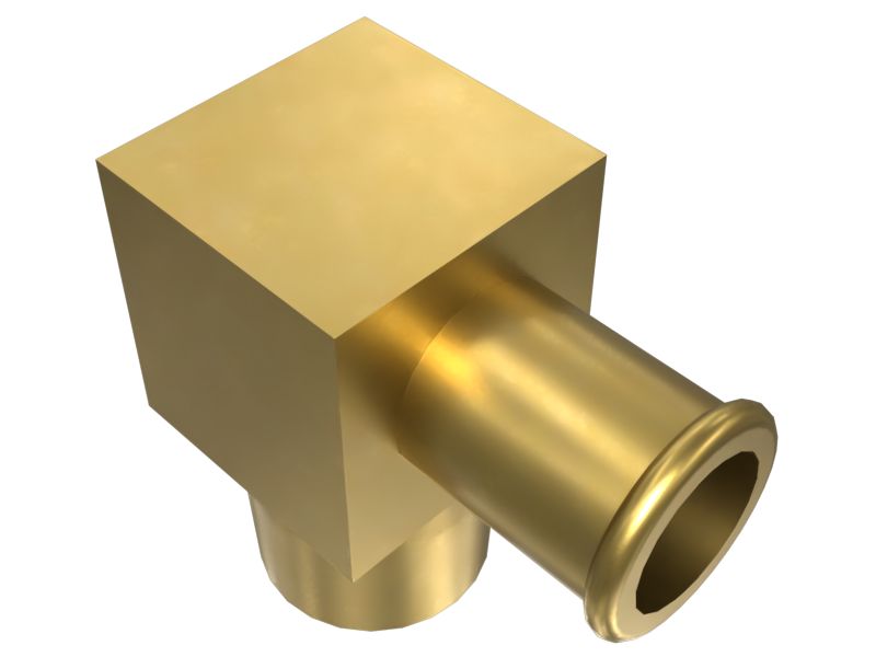 Переходной коленчатый патрубок, 90 градусов, длина 31,75 мм