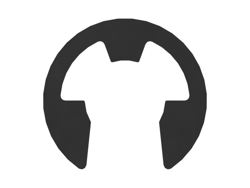 Внешнее стопорное кольцо с внутренним диаметром 9,96 мм в свободном состоянии