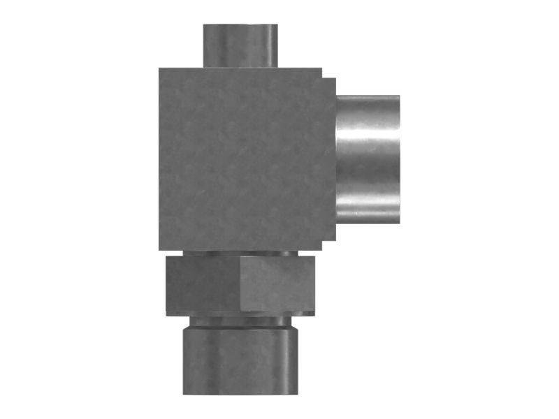 Тройниковый переходник жидкостной системы с шестигранной гайкой 34,93 мм