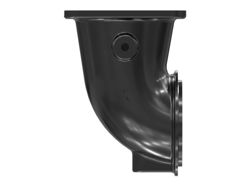 Коленчатый патрубок на выпуске турбокомпрессора