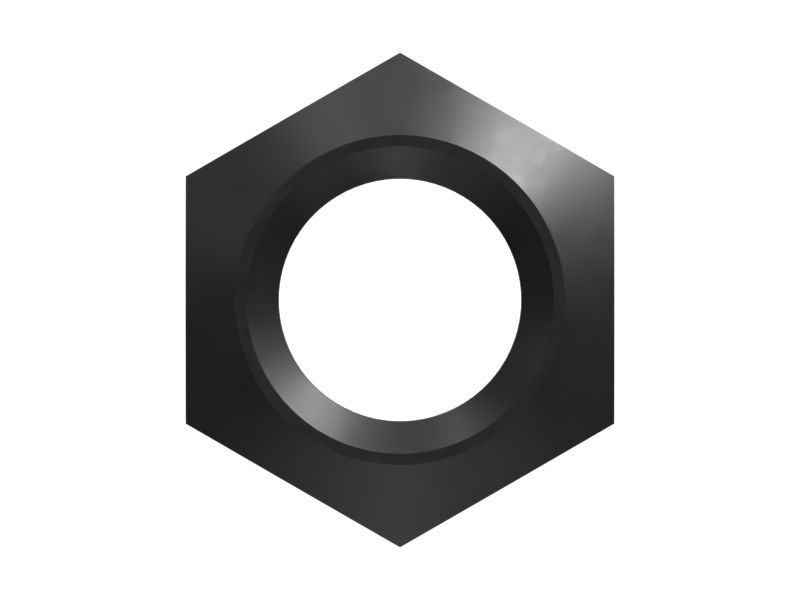 Тонкая контргайка с шестигранной резьбой 0,750-10