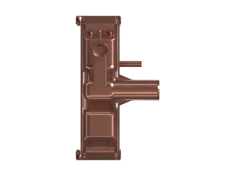 Медная сердцевина радиатора с трубопроводом