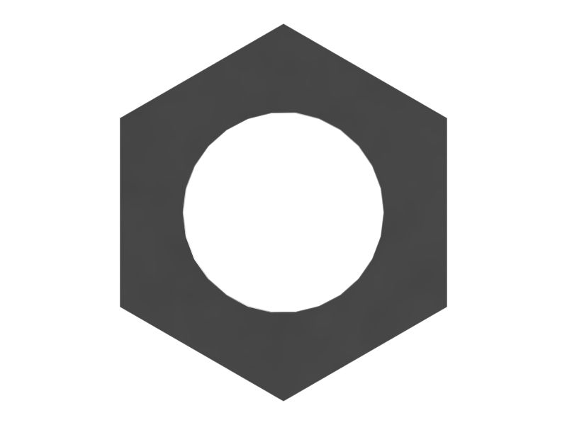 Шестигранная стопорная гайка M8 x 1,25 мм