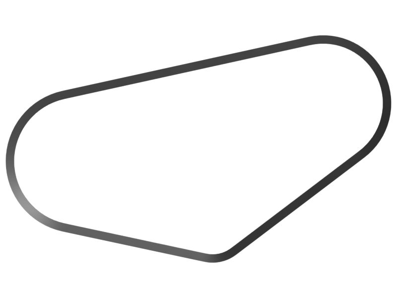 Зубчатый клиновой ремень длиной 893 мм