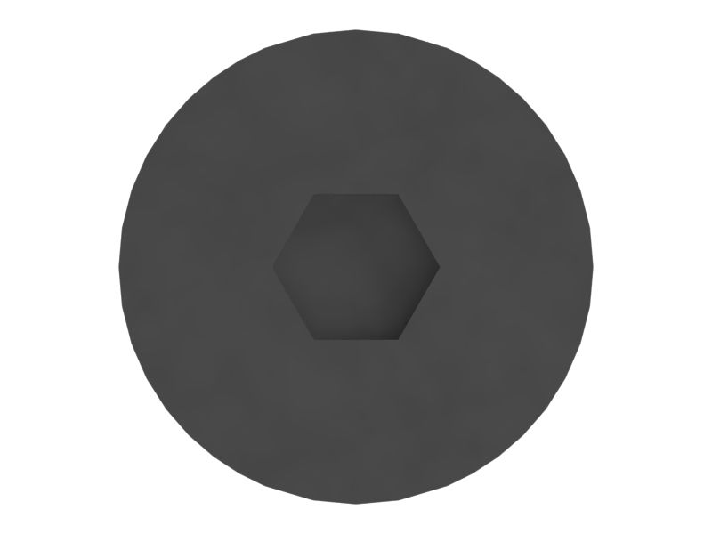 Винт с плоской головкой, длина 50 мм