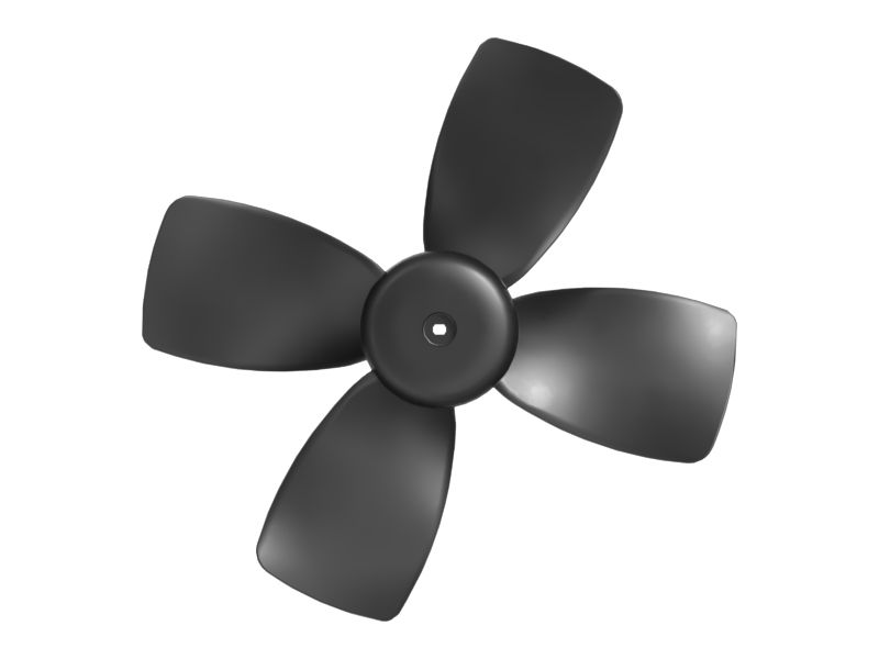 4 Лопастной вентилятор конденсатора хладагента