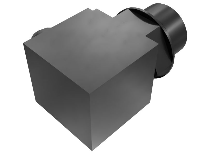 3P-2298: Коленчатый переходник длиной 49,30 мм под углом 90 градусов