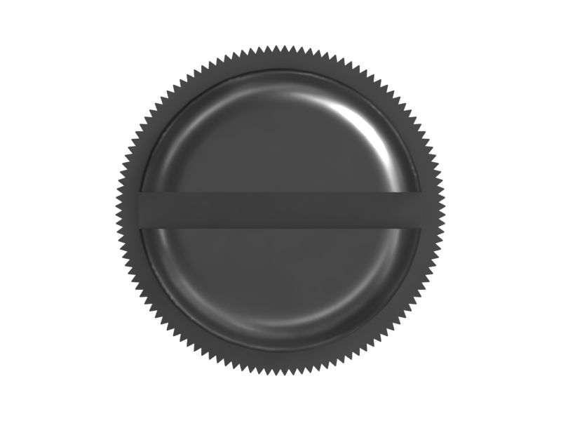 9U-6272: 6.35mm Nominal Length Thumb Nylon Screw
