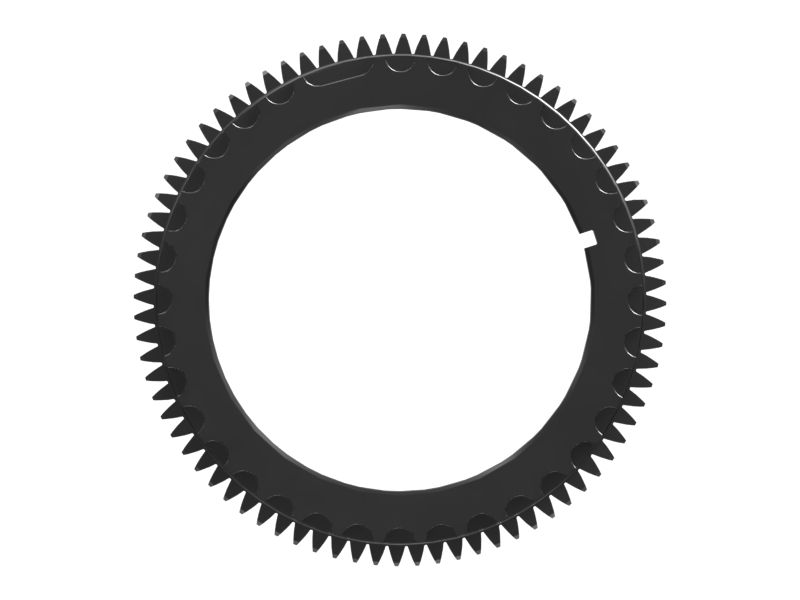 Шестерня коленчатого вала с цилиндрическим прямозубым колесом с внешним зацеплением и 80 зубьями