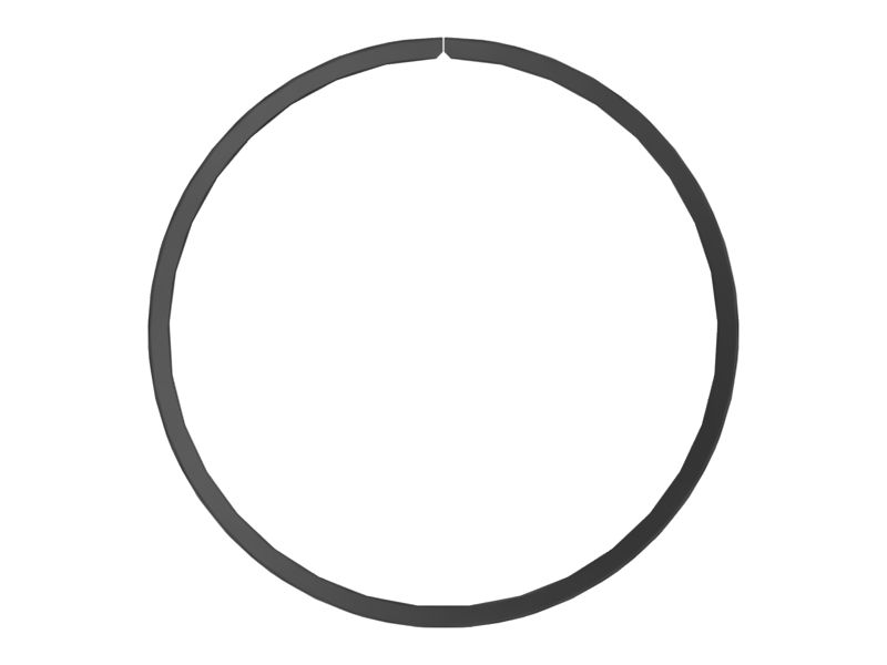 Верхнее кольцо поршня с измерительным диаметром 130 мм