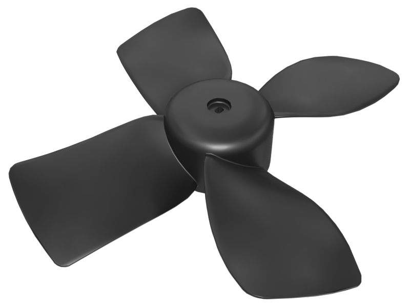 4 Лопастной вентилятор конденсатора хладагента