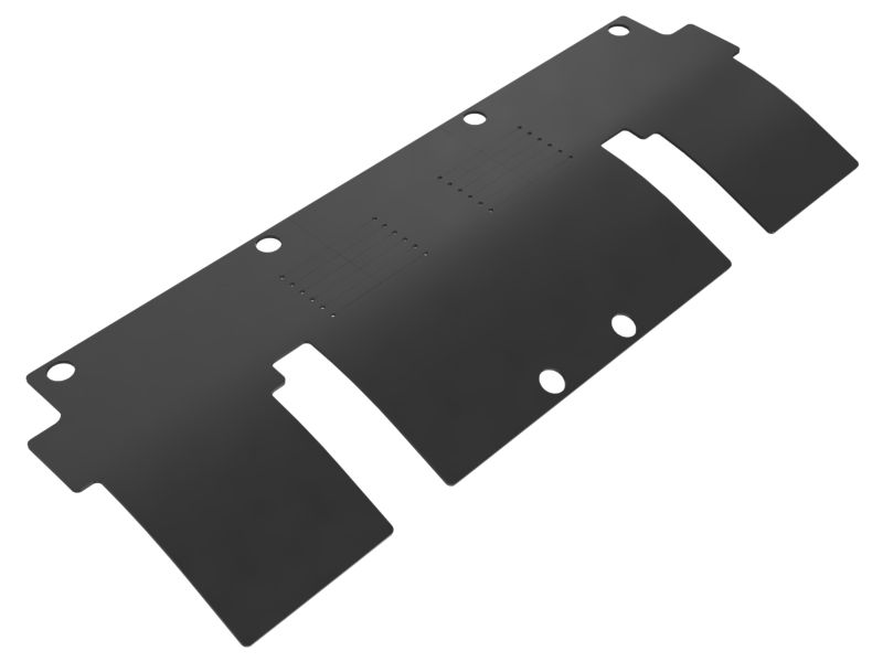 3mm Thickness Hydraulic Lines Front Guard Baffle