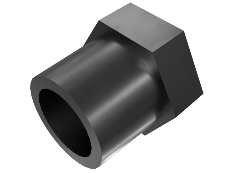 Прямой переходник, длина 29,70 мм